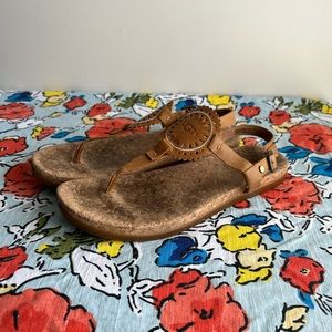 UGG Laser Cut Leather Sandals